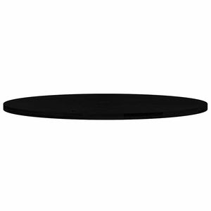 Dunkelbraune Tischplatte Oval 140x60 cm Eiche Massivholz