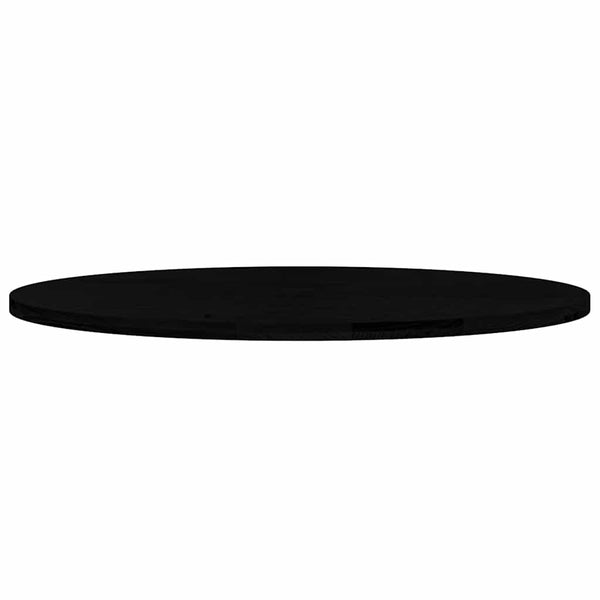 Dunkelbraune Tischplatte Oval 140x60 cm Eiche Massivholz