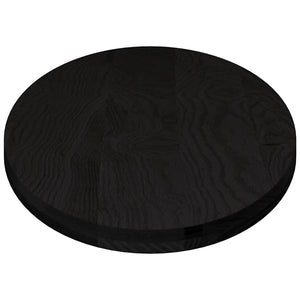 Dunkelbraune Tischplatte Oval 140x60 cm Eiche Massivholz
