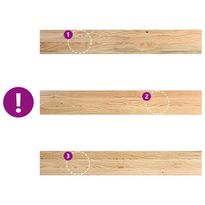 Eiche Fensterbänke Massivholz 100x15 cm, 2er Set