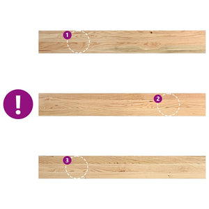 Eiche Fensterbänke Massivholz, 110cm, 2er Set