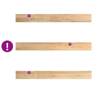Eiche Fensterbänke Massivholz 140cm 2er Set