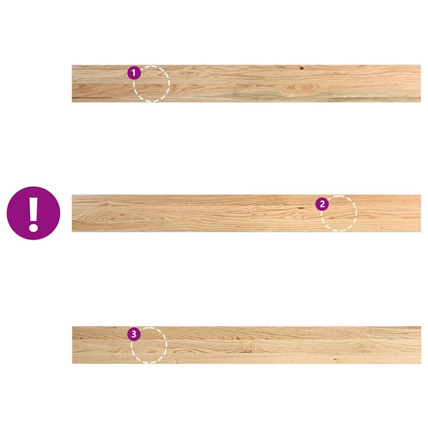 Eiche Fensterbänke Massivholz 140cm 2er Set