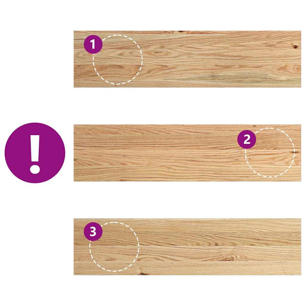 Eiche Fensterbänke Massivholz 80x20cm 2er Set