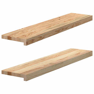 Eiche Fensterbänke Massivholz 90x20 cm, 2er-Set
