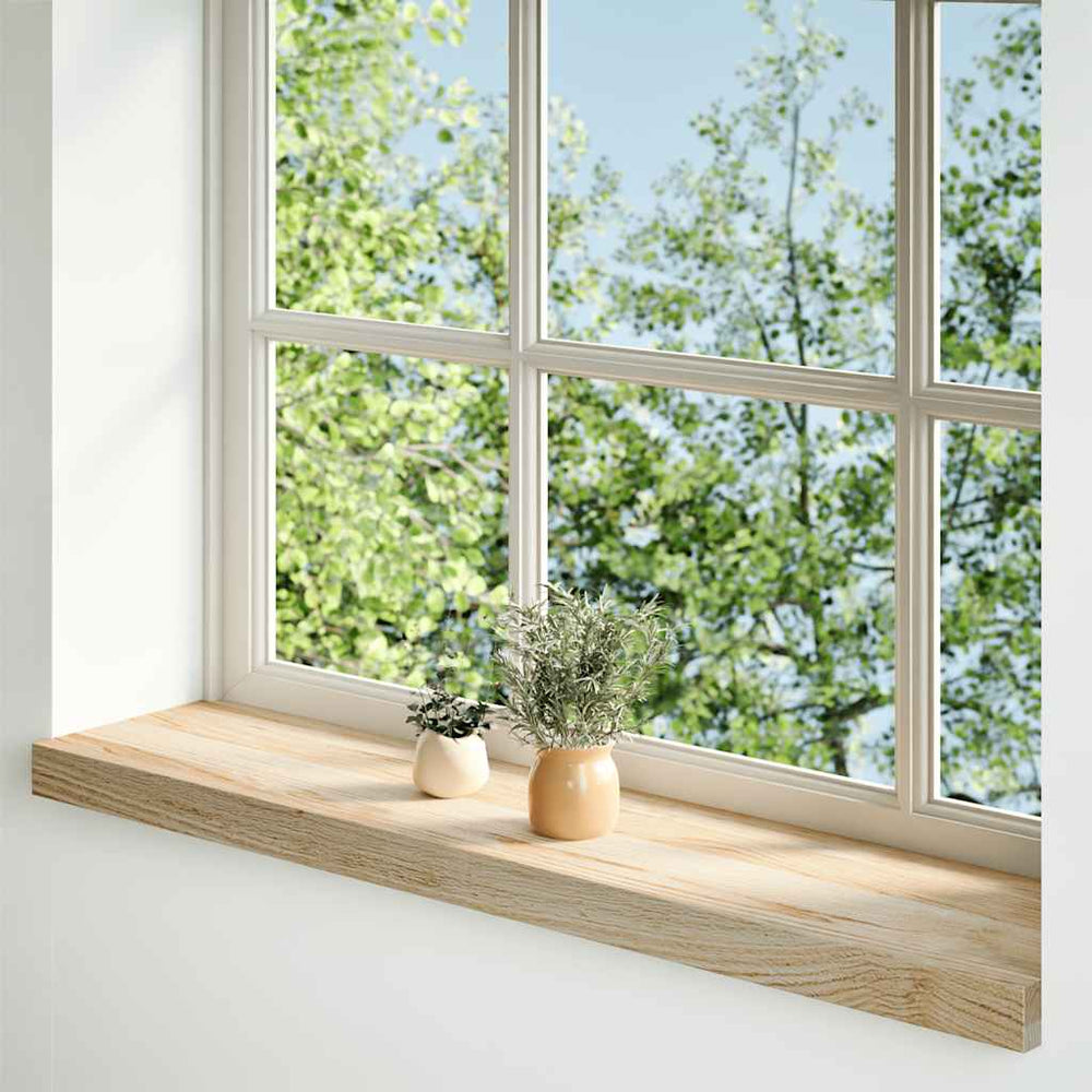 Eiche Fensterbänke Massivholz 90x20 cm, 2er-Set