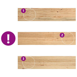 Eiche Fensterbänke Massivholz 90x20 cm, 2er-Set