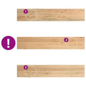 Eiche Fensterbänke Massivholz 110x20 cm, 2er Set