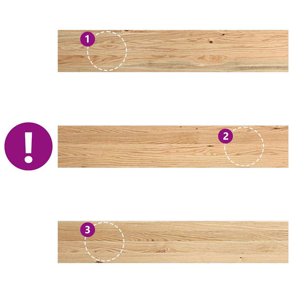Eiche Fensterbänke Massivholz 110x20 cm, 2er Set