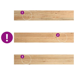 Eiche Fensterbänke Massivholz 120 cm, 2er Set