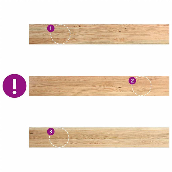 Eichen Fensterbänke Massivholz 140 cm (2er Set)