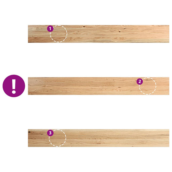 Eiche Fensterbänke Massivholz 160cm 2er Set