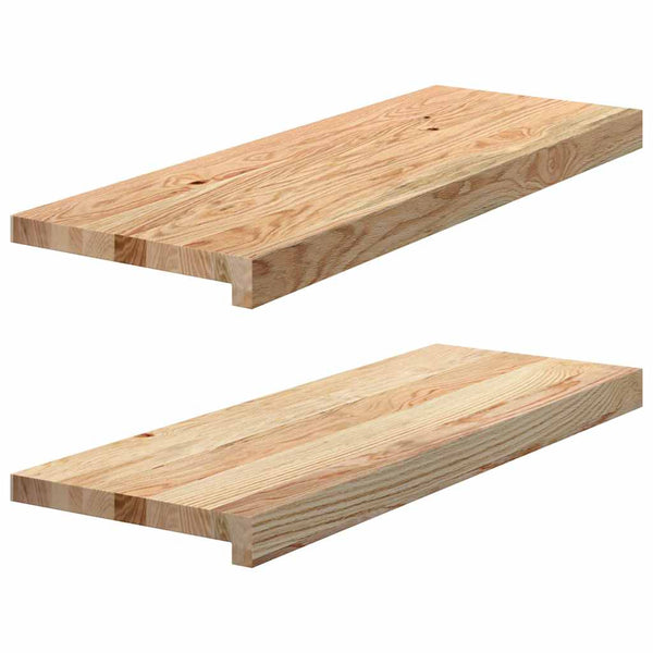 Eiche Fensterbänke Massivholz 70x25 cm, 2er Set