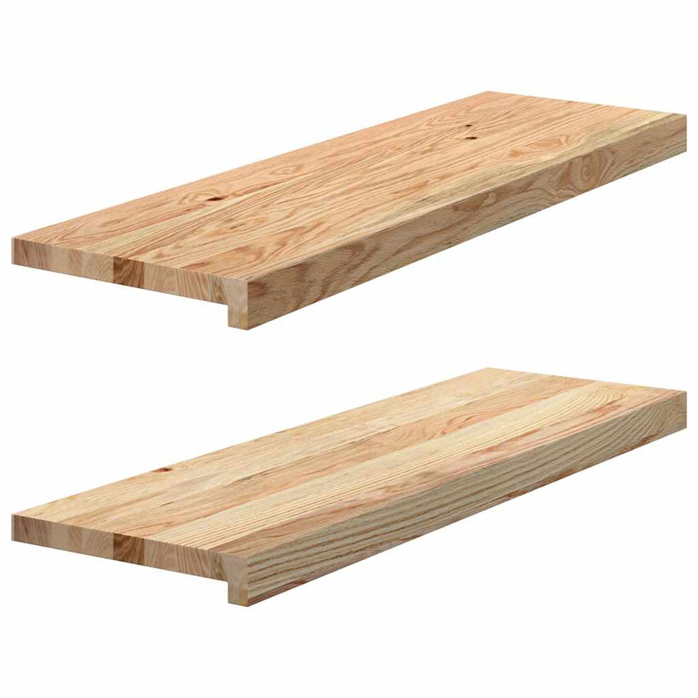 Eiche Fensterbänke Massivholz 80x25 cm, 2er Set