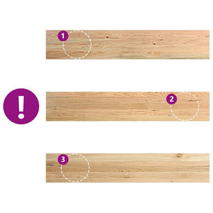 Eiche Fensterbänke Massivholz 140x25 cm, 2er Set