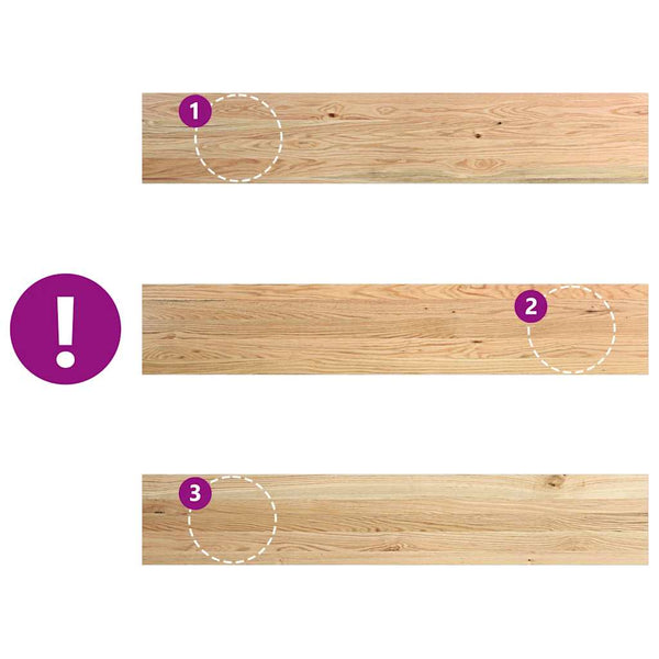 Eiche Fensterbänke Massivholz 140x25 cm, 2er Set