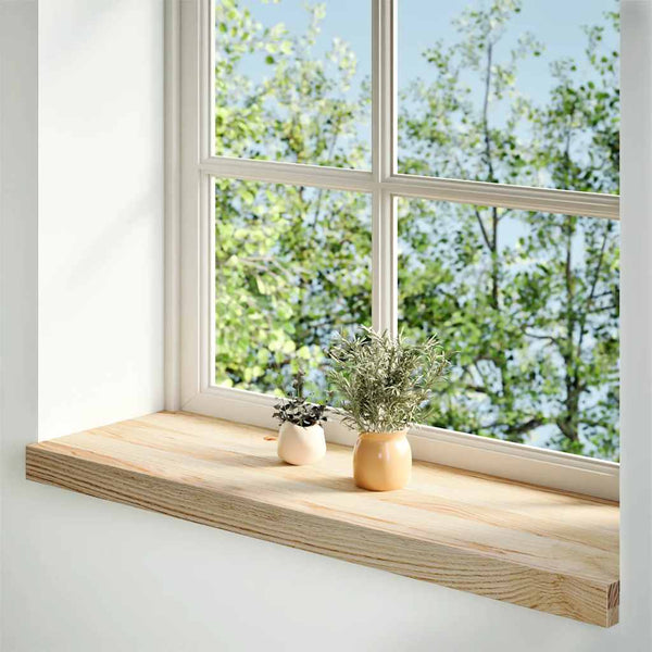 Eiche Fensterbänke Massivholz 70x30 cm, 2er Set