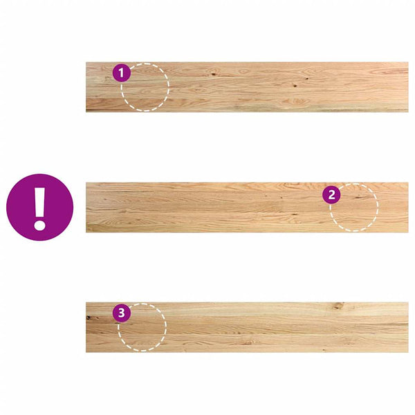 Massivholz Fensterbänke Eiche, 160 cm, 2er Set
