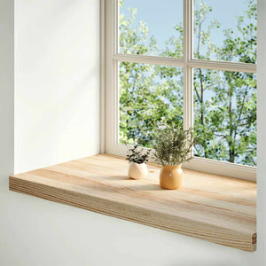 Eiche Fensterbänke, 80x40 cm, 2er Set