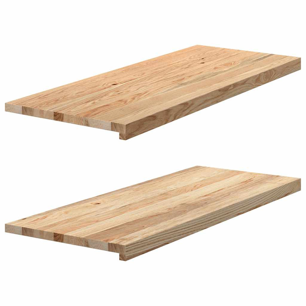Eiche Fensterbänke Massivholz 100x40 cm, 2er Set