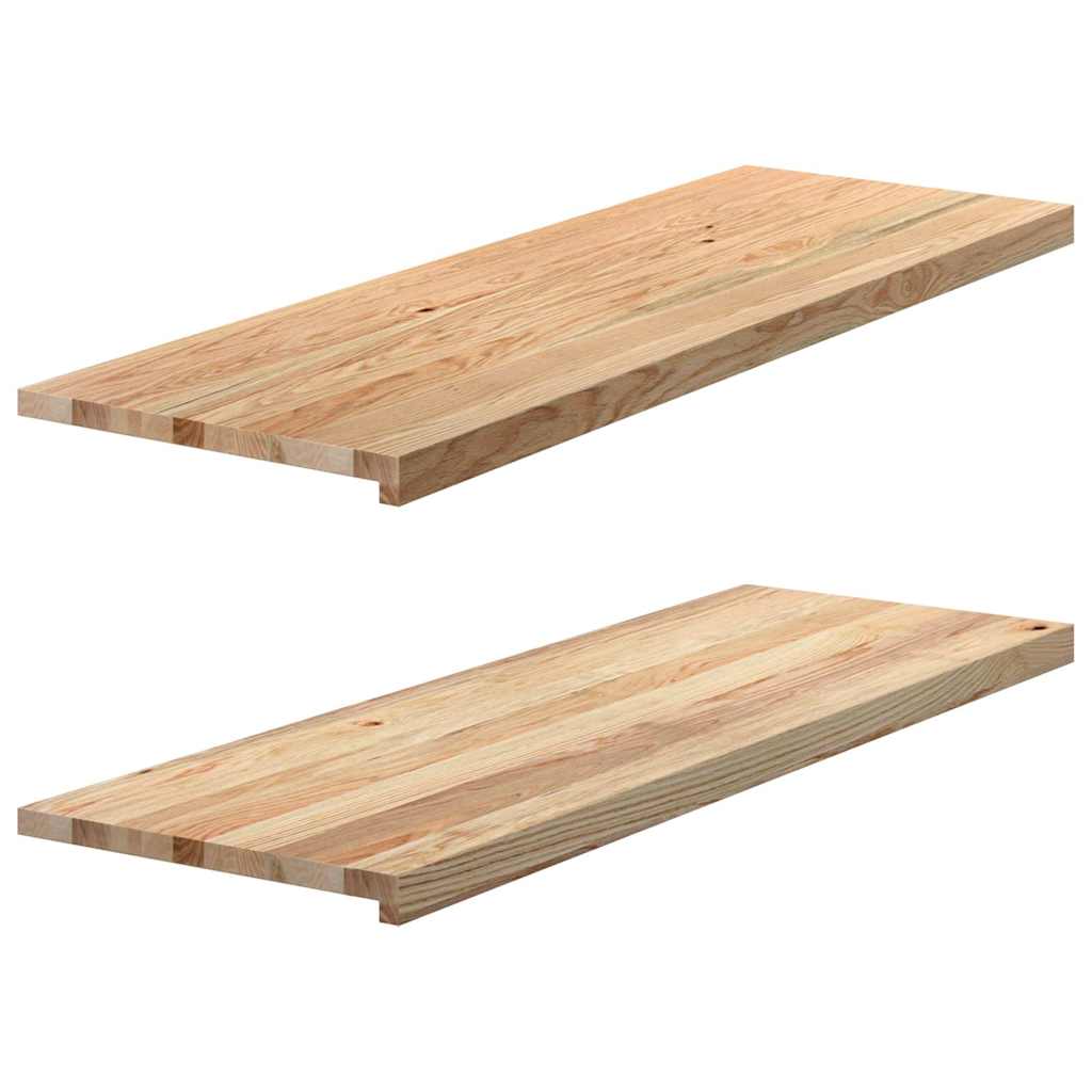Eiche Fensterbänke Massivholz 120x40 cm, 2er Set
