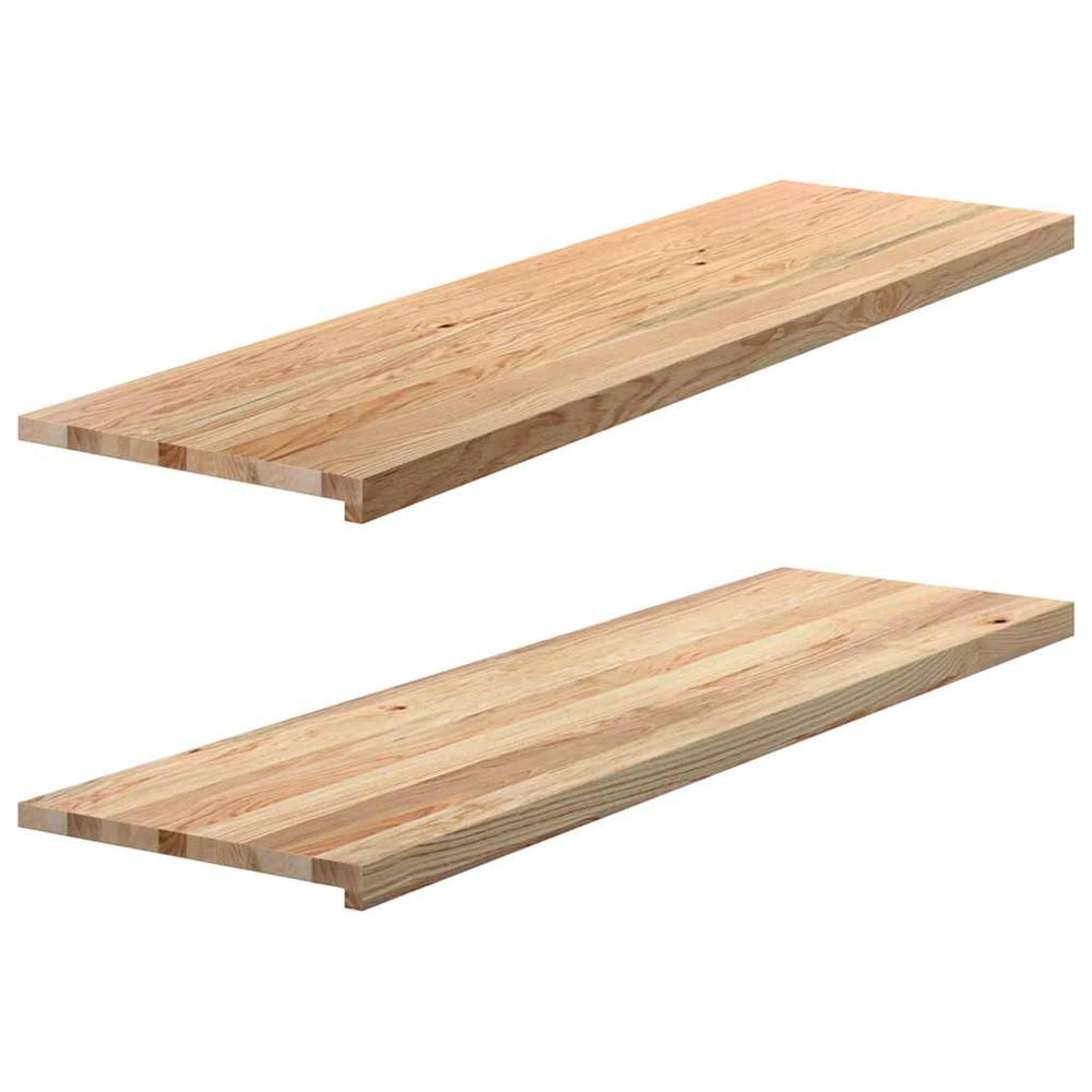Eiche Fensterbänke Massivholz 140x40 cm, 2er Set