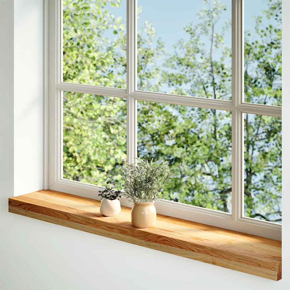 Eiche Fensterbänke, 80 cm, 2er Set