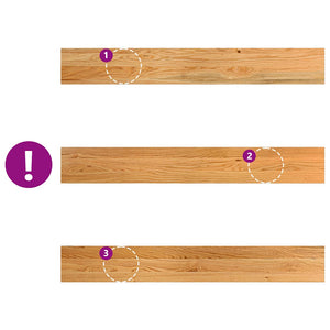 Eiche Fensterbänke, 110cm, 2er Set