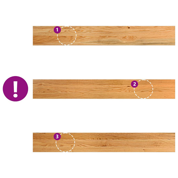 Eiche Fensterbänke, 110cm, 2er Set