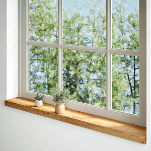 Eiche Fensterbänke, 120 cm, 2er Set
