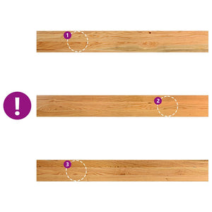 Eiche Fensterbänke, 120 cm, 2er Set