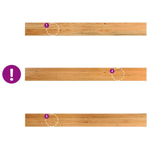 Eiche Fensterbänke, 140 cm, 2er Set
