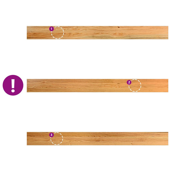 Eiche Fensterbänke, Hellbraun, 160 cm, 2er Set