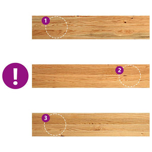 Eiche Fensterbänke, 100cm, 2er Set