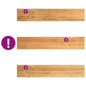 Eiche Fensterbänke, 110cm, 2er Set