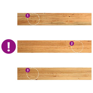 Eiche Fensterbänke, 120cm, 2er Set