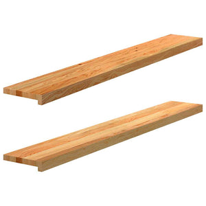 Eiche Fensterbänke, 140 cm, 2er Set