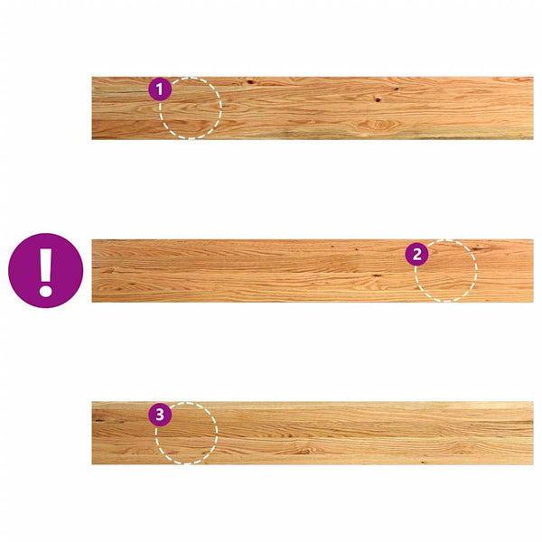 Eiche Fensterbänke, 140 cm, 2er Set