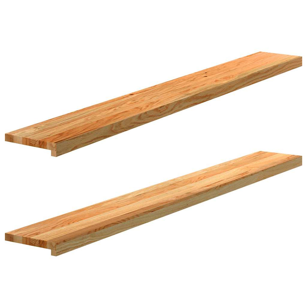vidaXL Window Sills 2 pcs. Light Brown 160x20x2 cm Solid Oak Wood