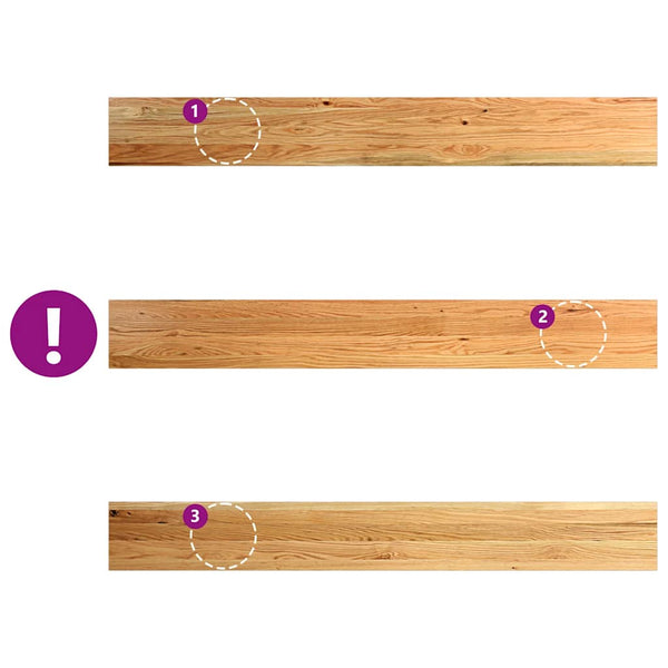 Eiche Fensterbänke, 160cm, 2er Set