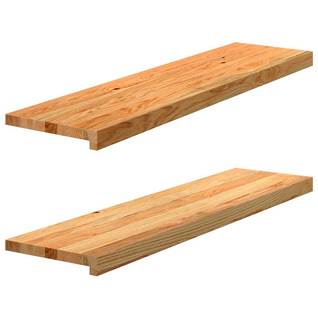 Eiche Fensterbänke Hellbraun 100x25cm 2er Set
