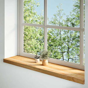 Eiche Fensterbänke Hellbraun 100x25cm 2er Set