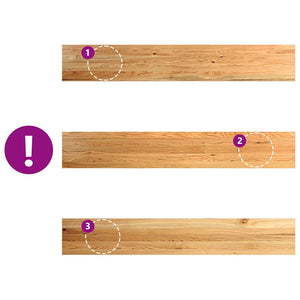 Eiche Fensterbänke, Hellbraun, 160cm, 2er Set