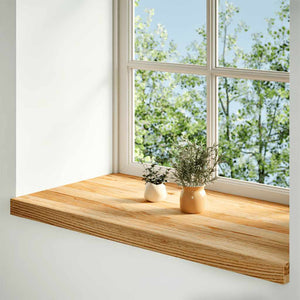 Eiche Fensterbänke, 80x40cm, 2er Set