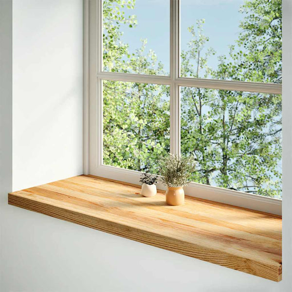 Eiche Fensterbänke Hellbraun 120x40cm 2er Set