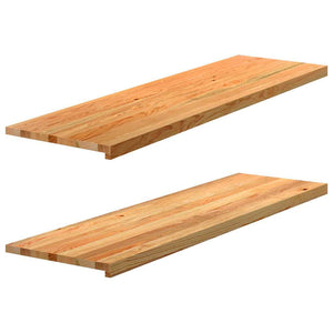 Eiche Fensterbänke, 140 cm, 2er Set