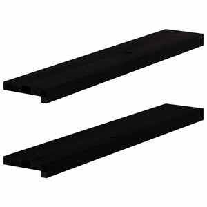 Eiche Fensterbänke Dunkelbraun 90cm 2er Set