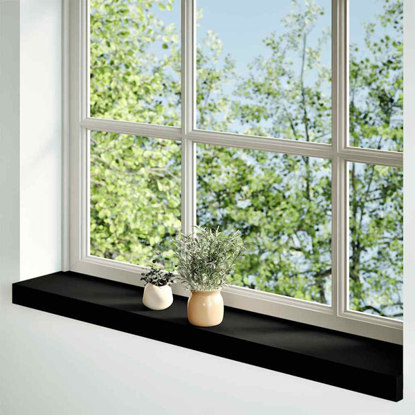 Eiche Fensterbänke Dunkelbraun 90cm 2er Set