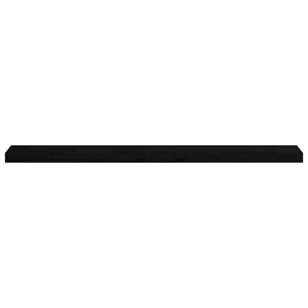 Dunkelbraune Fensterbänke, 120 cm, Eiche Massivholz, 2er-Set