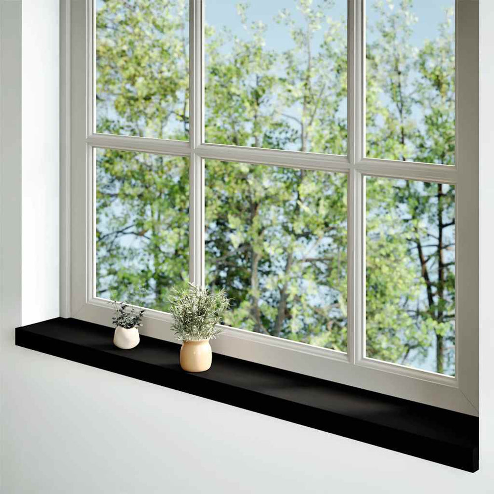 Eiche Fensterbänke Dunkelbraun 140cm 2er-Set